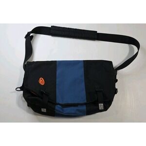 Timbuk2 Black Blue Classic Messenger Crossbody Bag Commuter Travel Laptop Bag